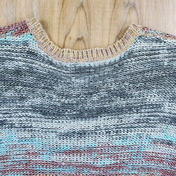 💛Forever 21 Contemporary Variegated Multicolor Lightweight Knit Sweater Medium - Picture 4 of 9
